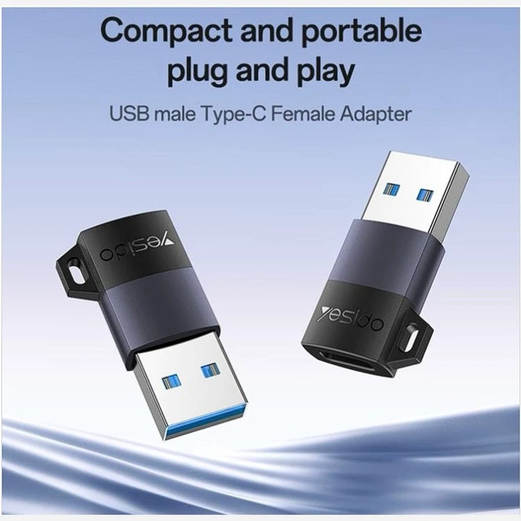 مبدل Type-C به USB یسیدو Yesido GS34 تایپ سی به یو اس بی OTG