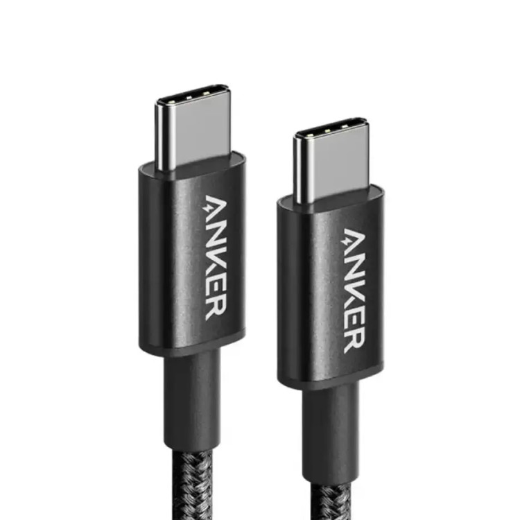 کابل شارژ انکر USB-C به USB-C انکر A8752 طول 1 متر توان 60 وات اصلی NEW