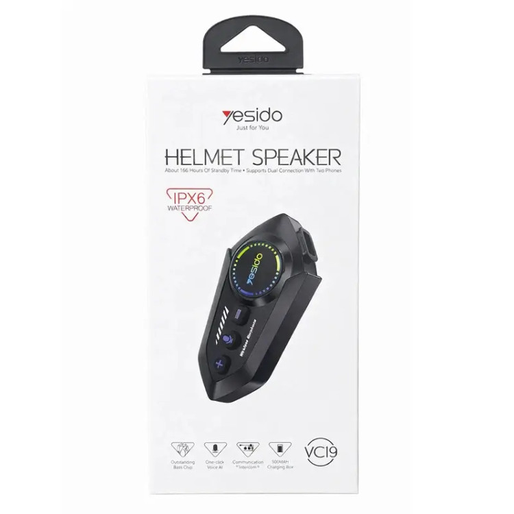 هدست بلوتوثی کلاه کاسکت یسیدو مدل IPX6 VC19
