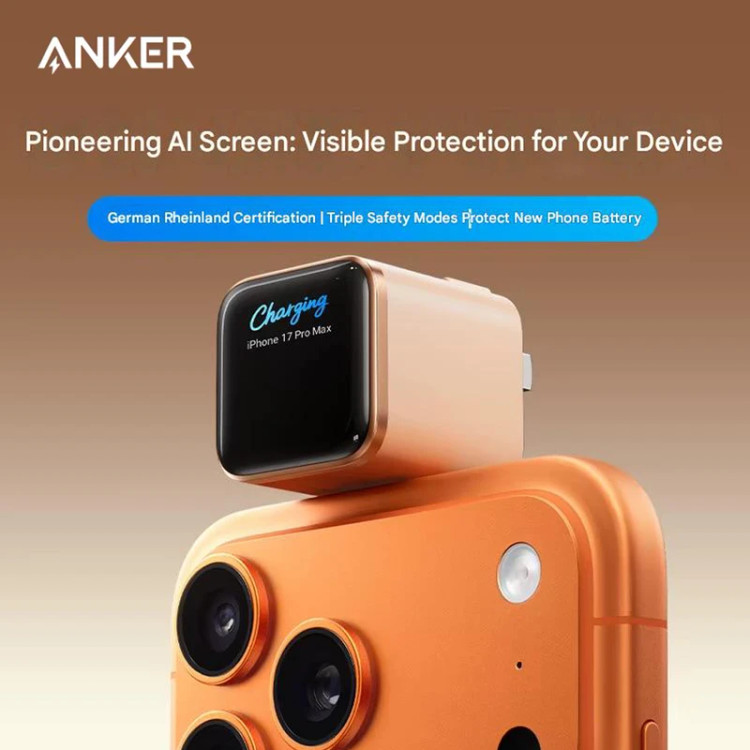 شارژر دیواری 45 وات انکر مدل A121D ANKER مشکی اصلی