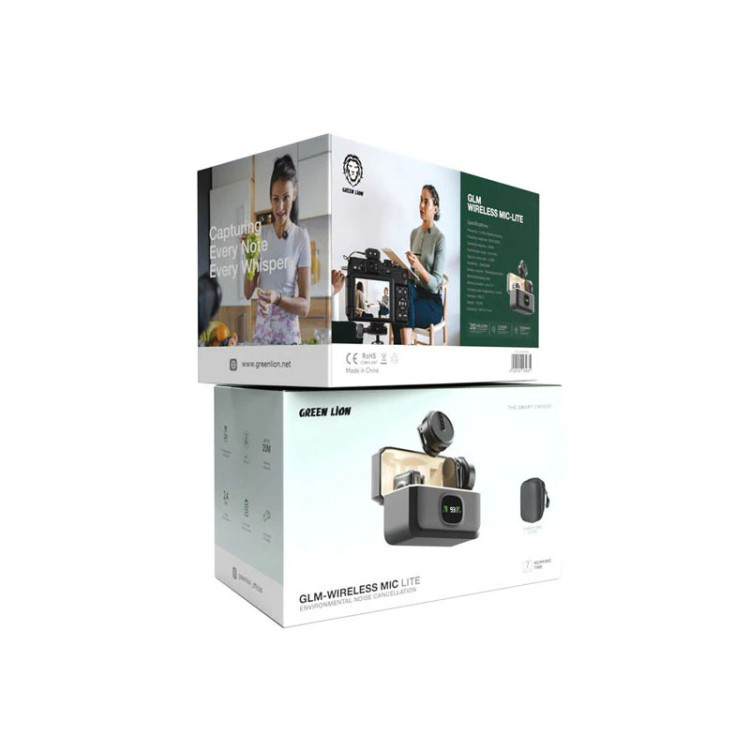 میکروفون یقه ای گرین لاین مدل GREEN LION GLM-WIRELESS MIC LITE GNGLMWIMICBK با گارانتی 36 ماهه سفید